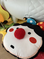 Cartoon boy and girl plush pillows, cute decorative cushions and backrests