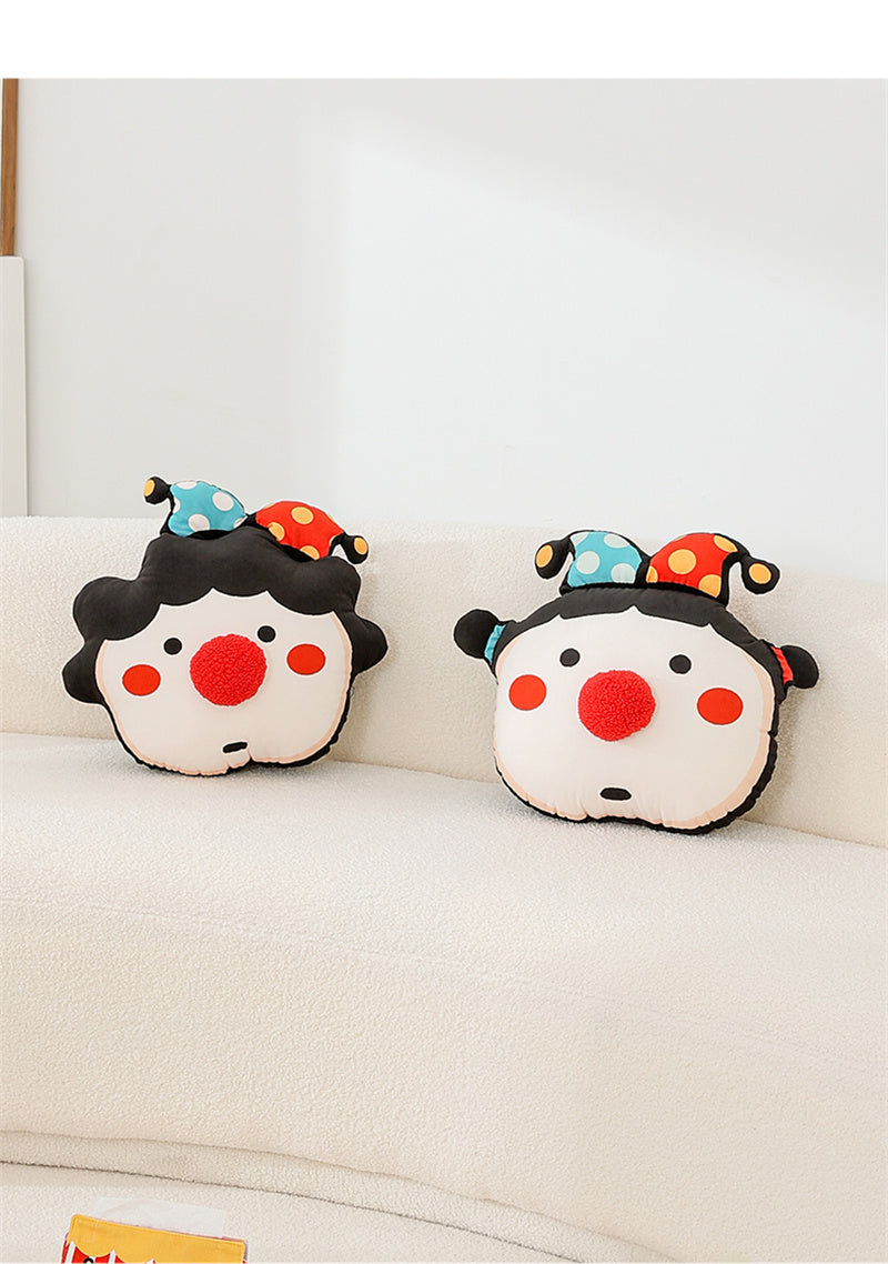 Cartoon boy and girl plush pillows, cute decorative cushions and backrests