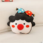 Cartoon boy and girl plush pillows, cute decorative cushions and backrests