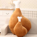Chicken Drumstick - Shaped Plush Pillow, Cute Food - Themed Cushion