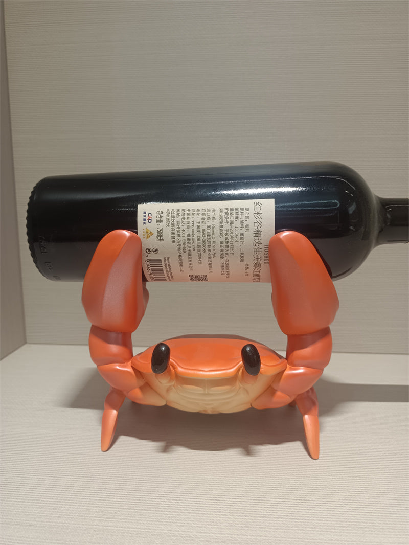 Cute Crab Wine Bottle Holder, Novelty Animal - Shaped Wine Rack for Home Bar