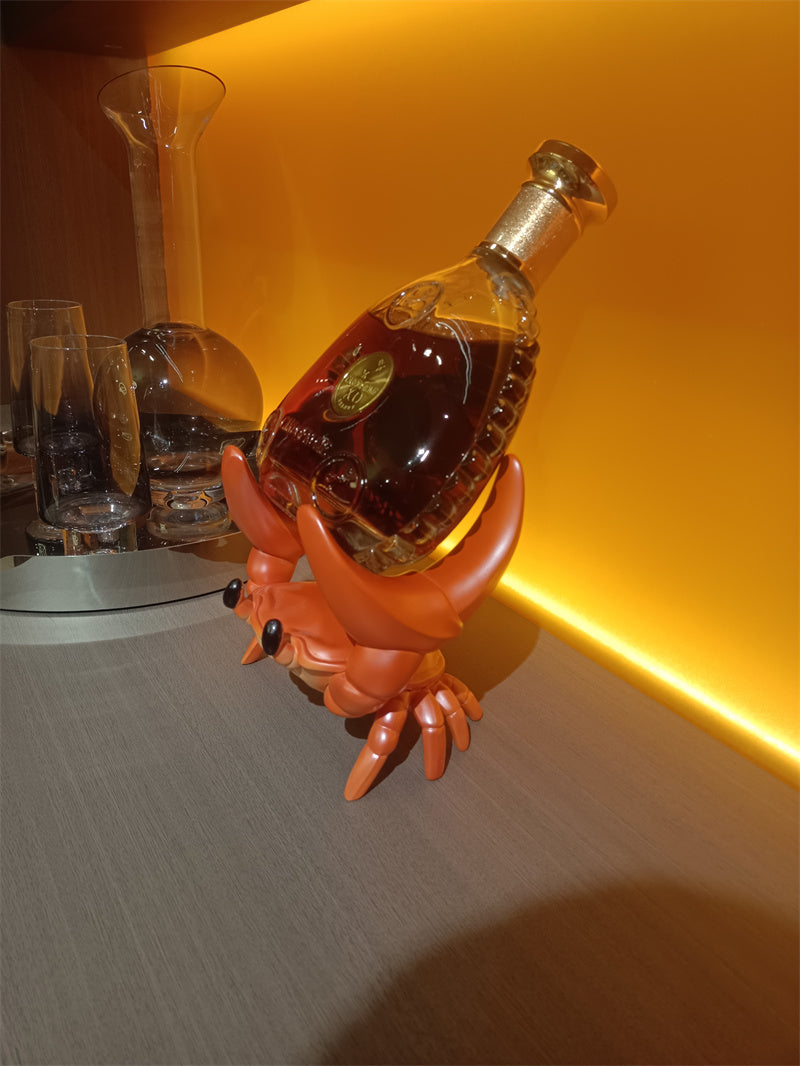 Cute Crab Wine Bottle Holder, Novelty Animal - Shaped Wine Rack for Home Bar