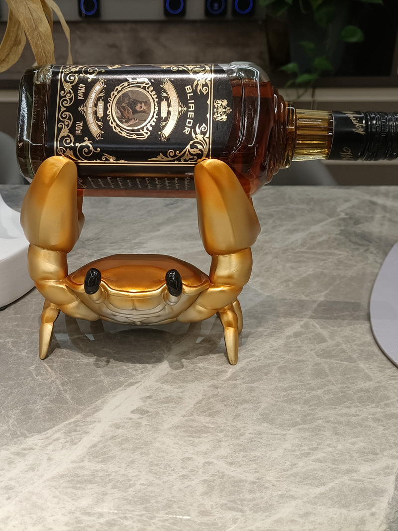 Cute Crab Wine Bottle Holder, Novelty Animal - Shaped Wine Rack for Home Bar