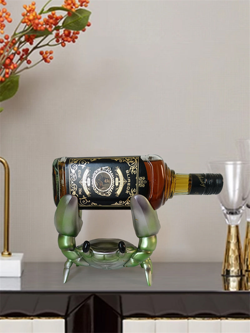 Cute Crab Wine Bottle Holder, Novelty Animal - Shaped Wine Rack for Home Bar