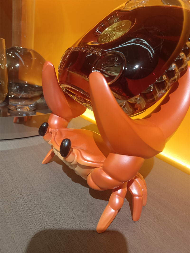 Cute Crab Wine Bottle Holder, Novelty Animal - Shaped Wine Rack for Home Bar