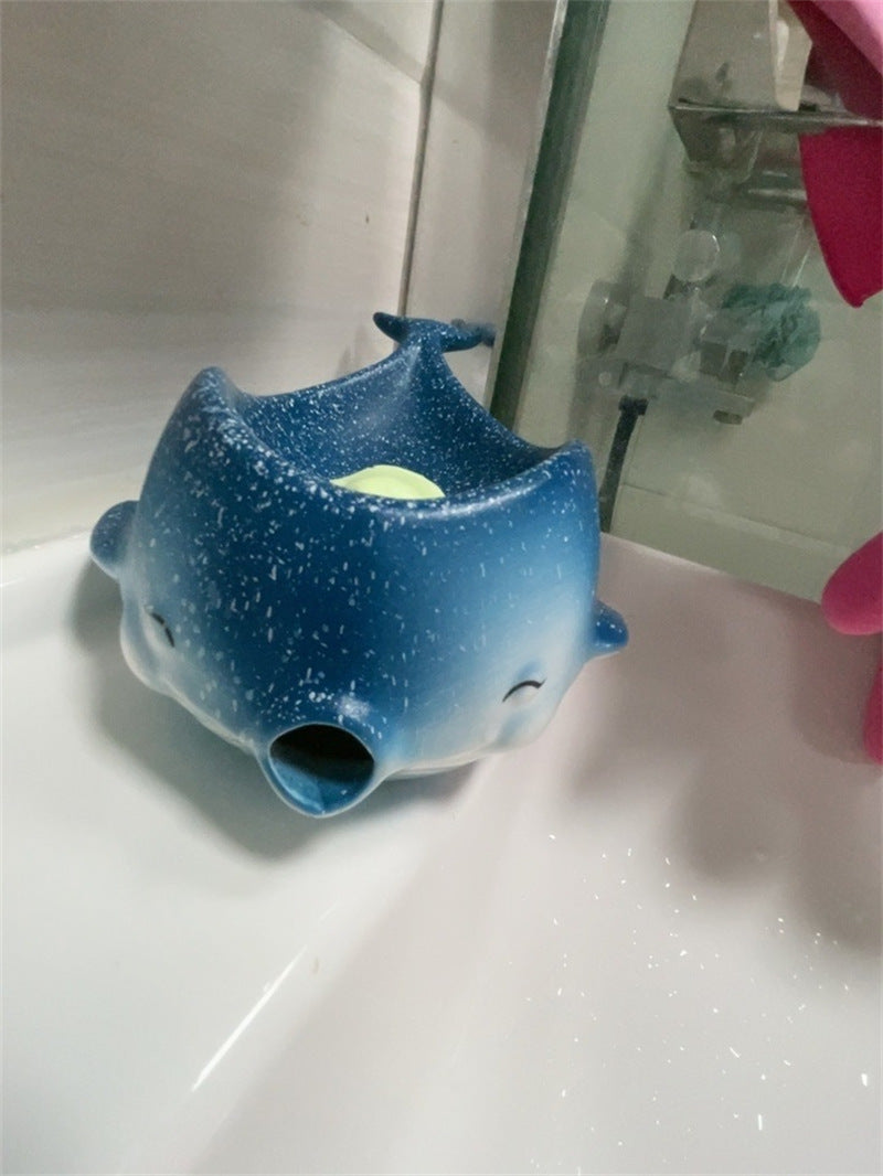 Cute Dolphin - Shaped Ceramic Soap Dish, Ocean - Themed Bathroom Soap Holder