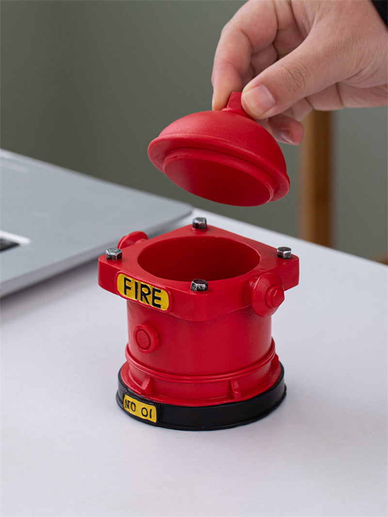Fire Hydrant - Shaped Resin Ashtray, Creative Fire - Themed Cigarette Ashtray