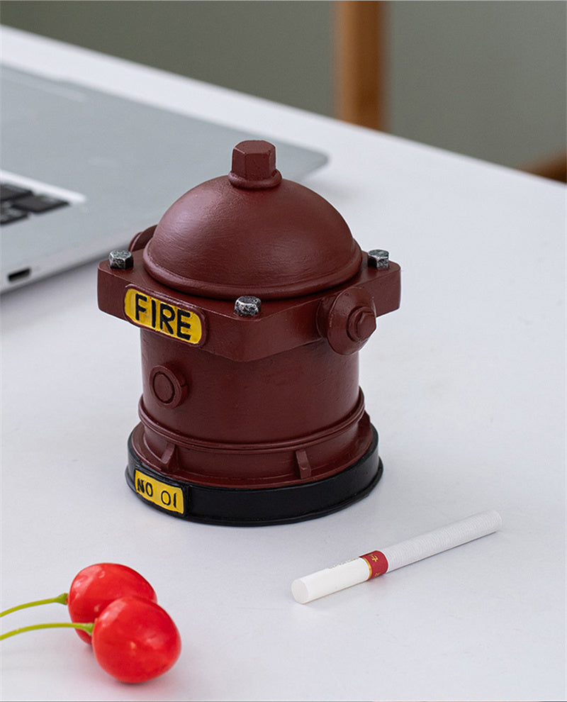 Fire Hydrant - Shaped Resin Ashtray, Creative Fire - Themed Cigarette Ashtray