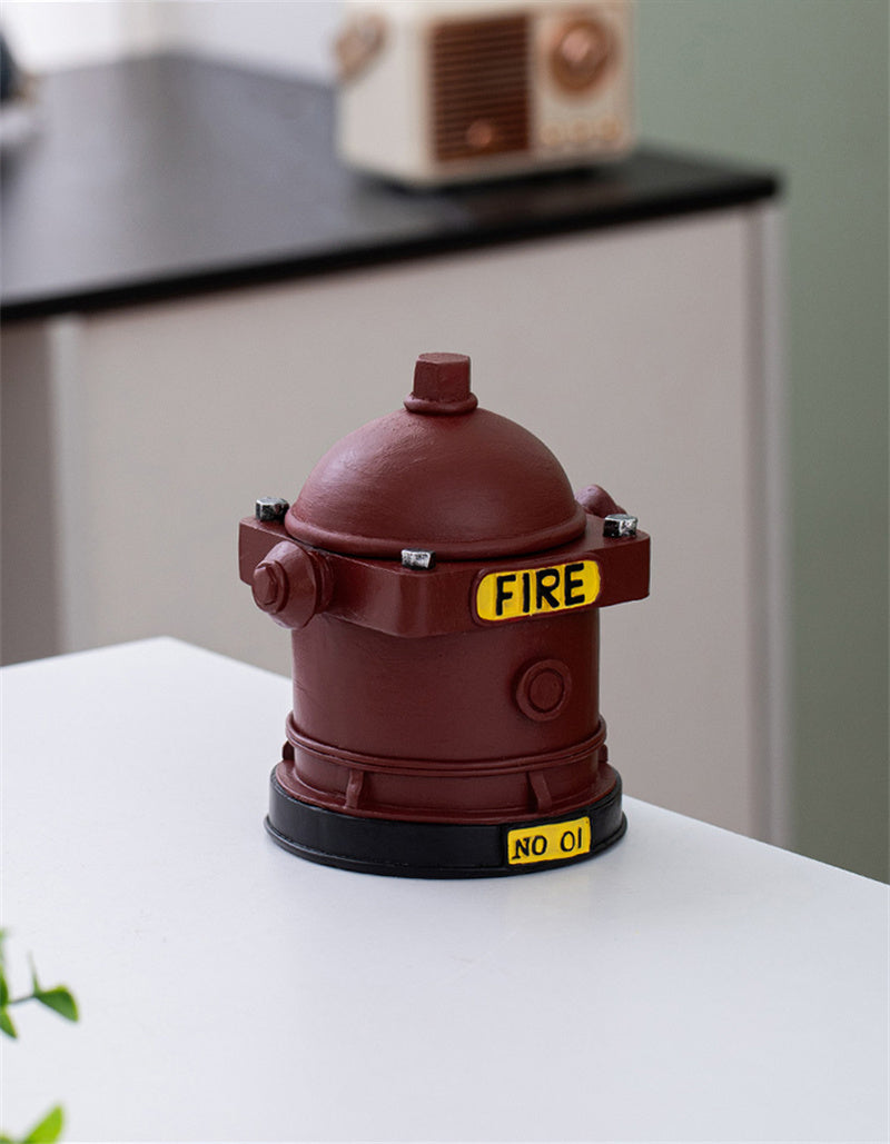 Fire Hydrant - Shaped Resin Ashtray, Creative Fire - Themed Cigarette Ashtray