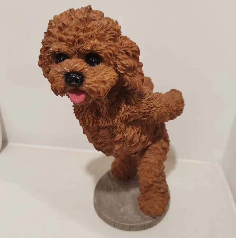 Adorable Resin Teddy Wine Bottle Holder & Decorative Dog Figurine