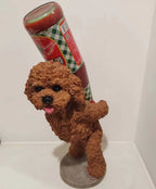 Adorable Resin Teddy Wine Bottle Holder & Decorative Dog Figurine