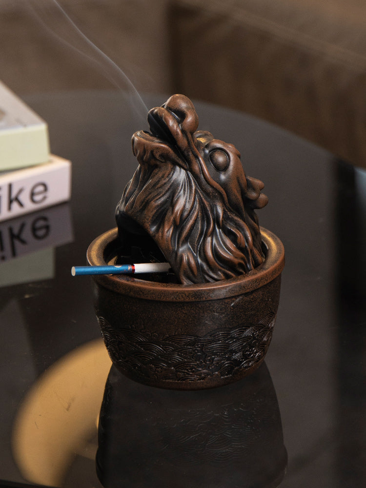 Mythical Creature - Shaped Ashtray, Decorative Smoking Accessory for Desk