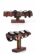 Wooden Watch Display Stand, T - Bar Watch Holder for Bracelet and Watch Organization