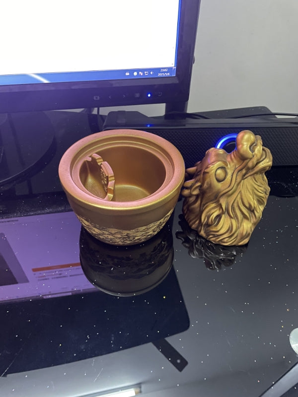 Mythical Creature - Shaped Ashtray, Decorative Smoking Accessory for Desk