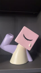 Cute Cartoon - Style Wine Bottle Holder, Whimsical Resin Wine Rack for Home Decor