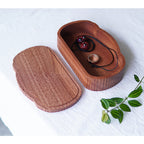 Bear - Shaped Sabili Wood Storage Box, Multi - Use Organizer for Jewelry, Tableware, and Small Items