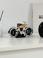 Motorcycle - Shaped Flip - Clock, Unique Decorative Timepiece