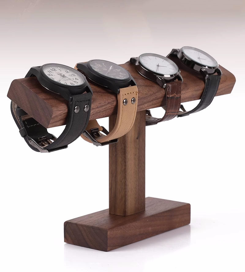 Wooden Watch Display Stand, T - Bar Watch Holder for Bracelet and Watch Organization