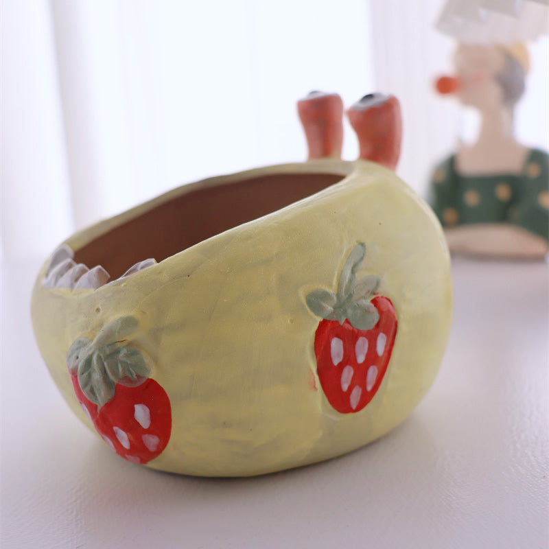 Cartoon Monster - Shaped Ceramic Ashtray, Cute Decorative Cigarette Ashtray