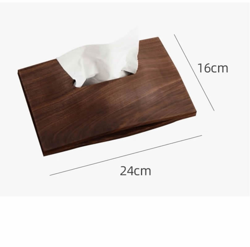 Modern Wooden Tissue Box – Minimalist Magnetic Lid Tissue Holder for Home, Office & Living Room Décor