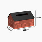 Modern Concrete House Tissue Box – Unique Cement Home Decor Tissue Holder