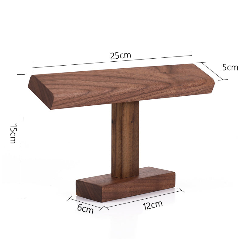 Wooden Watch Display Stand, T - Bar Watch Holder for Bracelet and Watch Organization