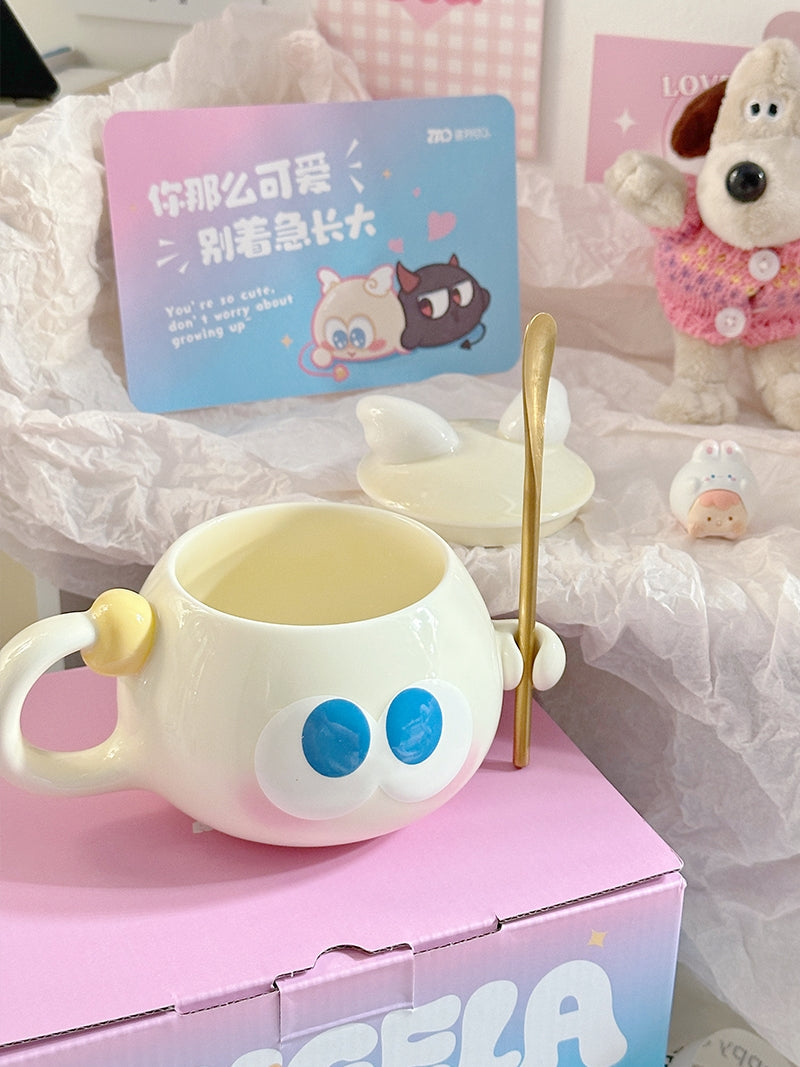 Cute Cartoon Monster Ceramic Mugs , Whimsical Coffee/Tea Cups for Home Decor