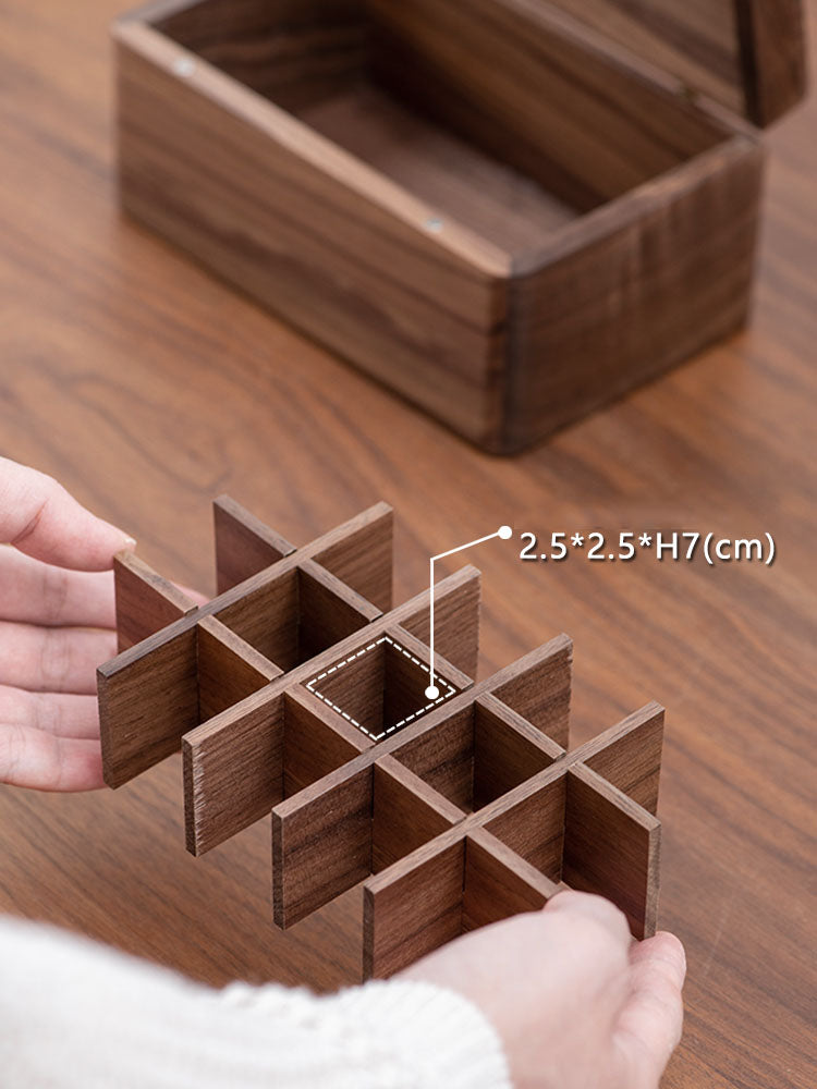 Wooden Essential Oil Storage Box, Organizer Case with Dividers for Aromatherapy Bottles