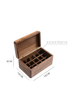 Wooden Essential Oil Storage Box, Organizer Case with Dividers for Aromatherapy Bottles
