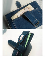 Handmade Denim Junk Journal, Unique Scrapbook for Memory Keeping