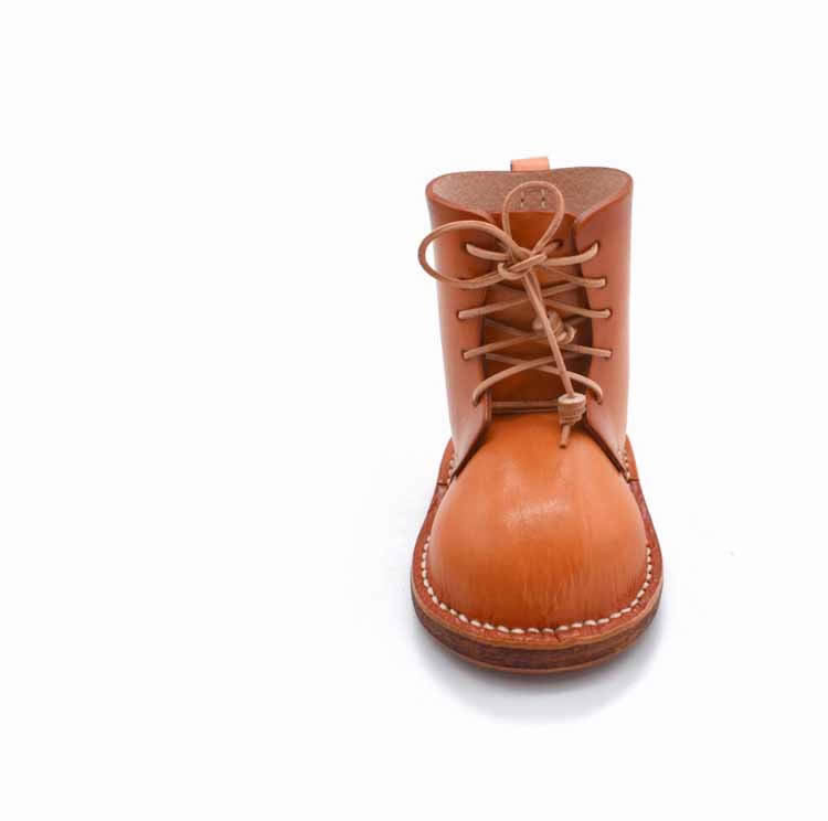 Cowhide Leather Boot - Shaped Pen Holder, Unique Desk Organizer