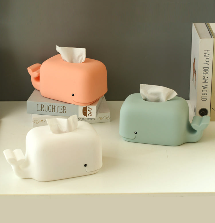 Silicone Whale Tissue Box , Cute Animal-shaped Tissue Holder