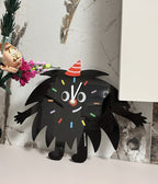 Whimsical Monster - Shaped Wall Clock, Fun Decor for Kids' Room or Playroom