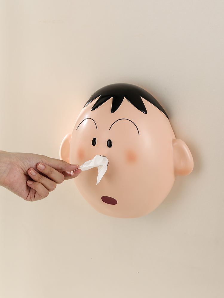 Cartoon Character - Shaped Wall - Mounted Tissue Box, Fun Facial Tissue Holder