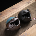 Frog - Shaped Ceramic Ashtray, Cute Animal - Themed Cigarette Ashtray