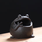 Frog - Shaped Ceramic Ashtray, Cute Animal - Themed Cigarette Ashtray