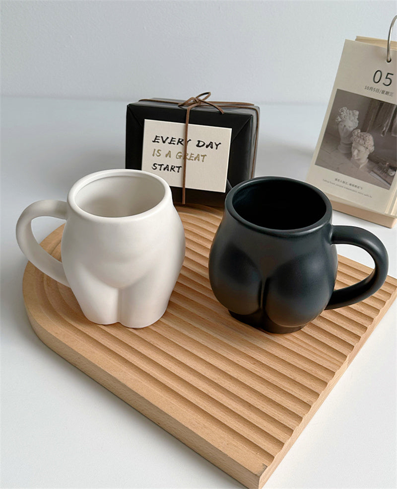 Novelty Body - Shaped Ceramic Mugs, Funny Coffee/Tea Cups for Home & Office