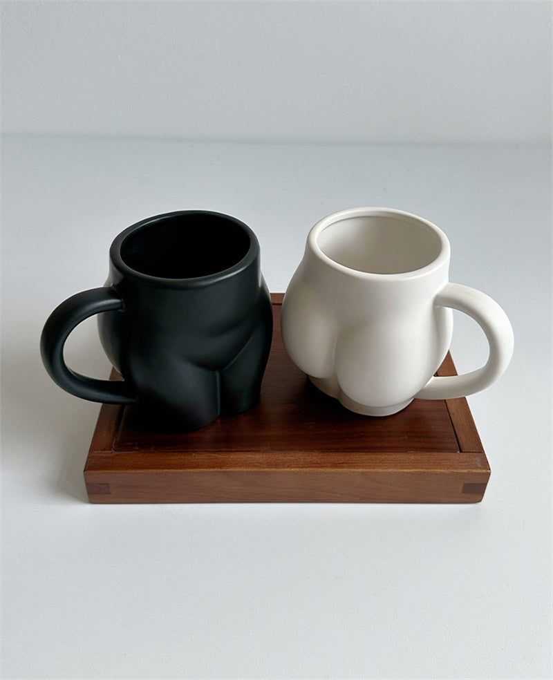Novelty Body - Shaped Ceramic Mugs, Funny Coffee/Tea Cups for Home & Office