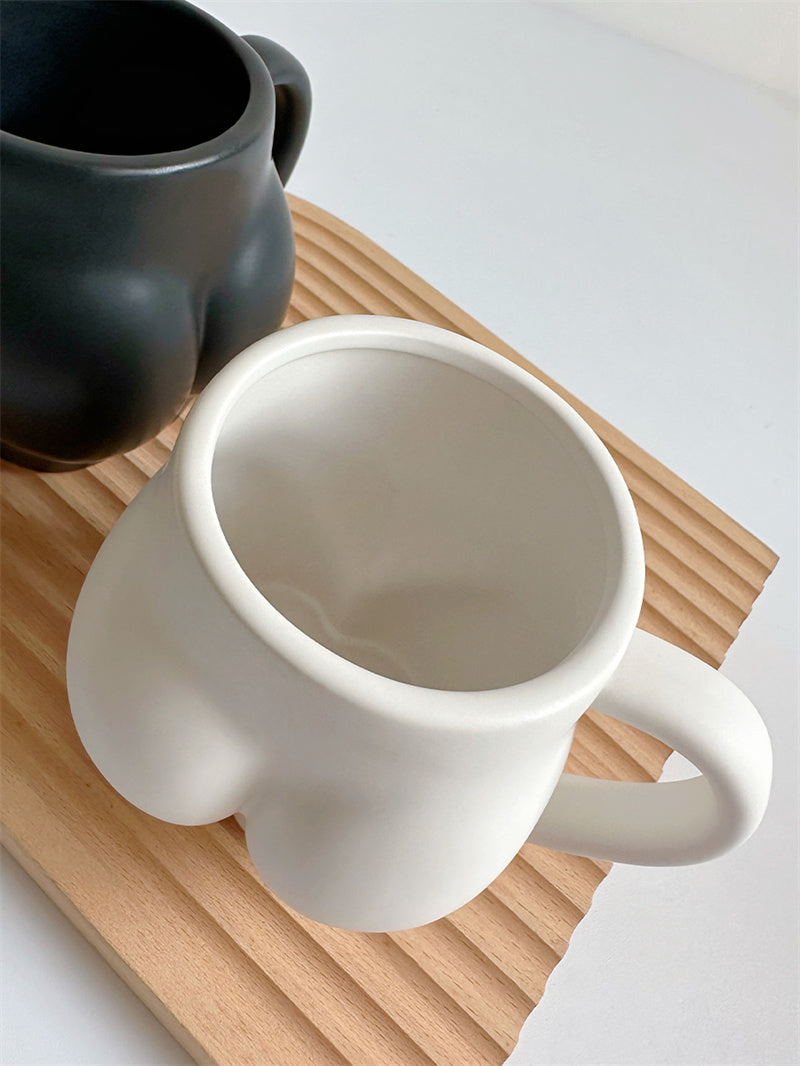 Novelty Body - Shaped Ceramic Mugs, Funny Coffee/Tea Cups for Home & Office