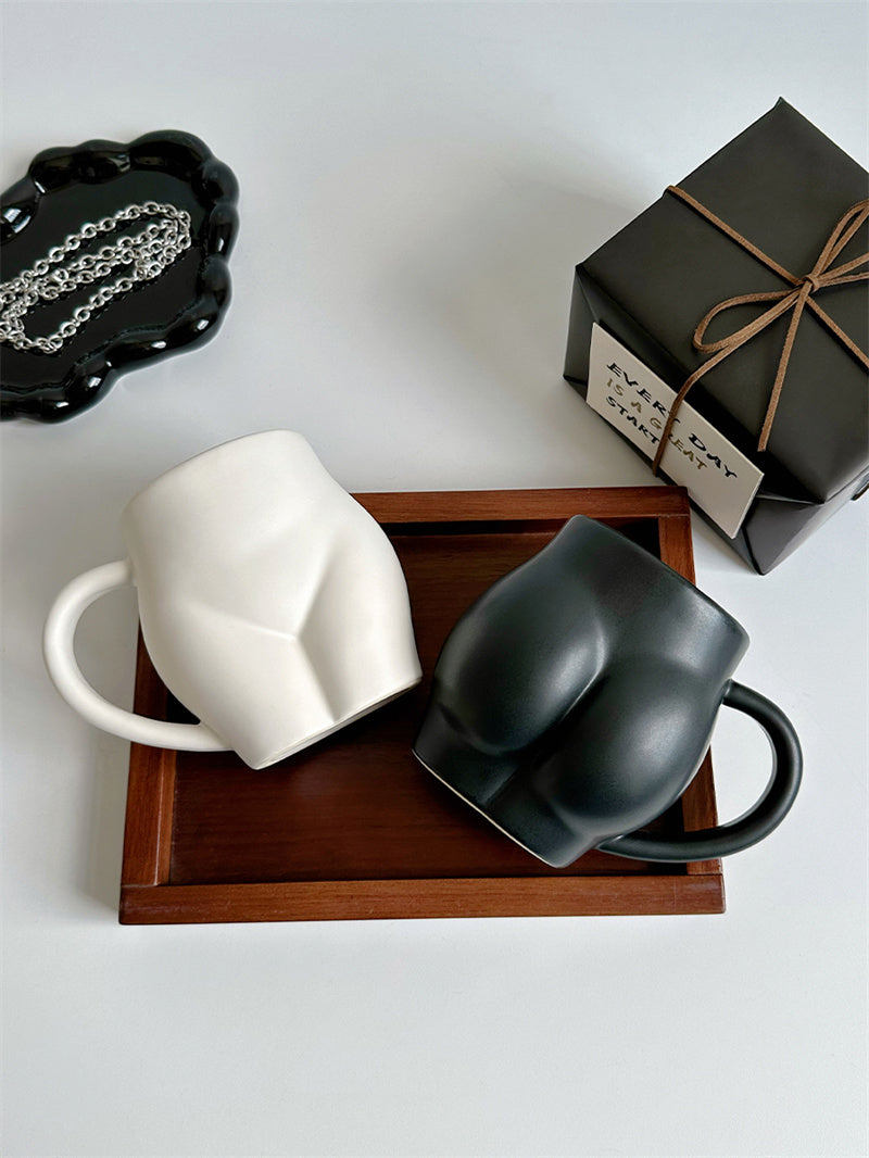 Novelty Body - Shaped Ceramic Mugs, Funny Coffee/Tea Cups for Home & Office