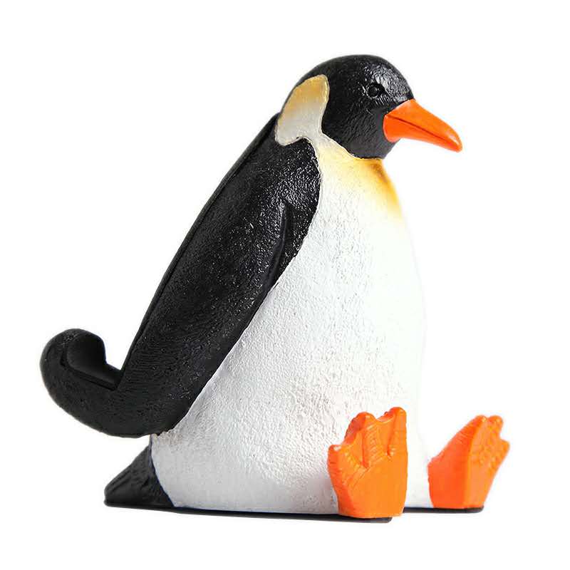 Cute Resin Penguin Phone & iPad Stand, Animal - Shaped Tablet & Cell Phone Holder