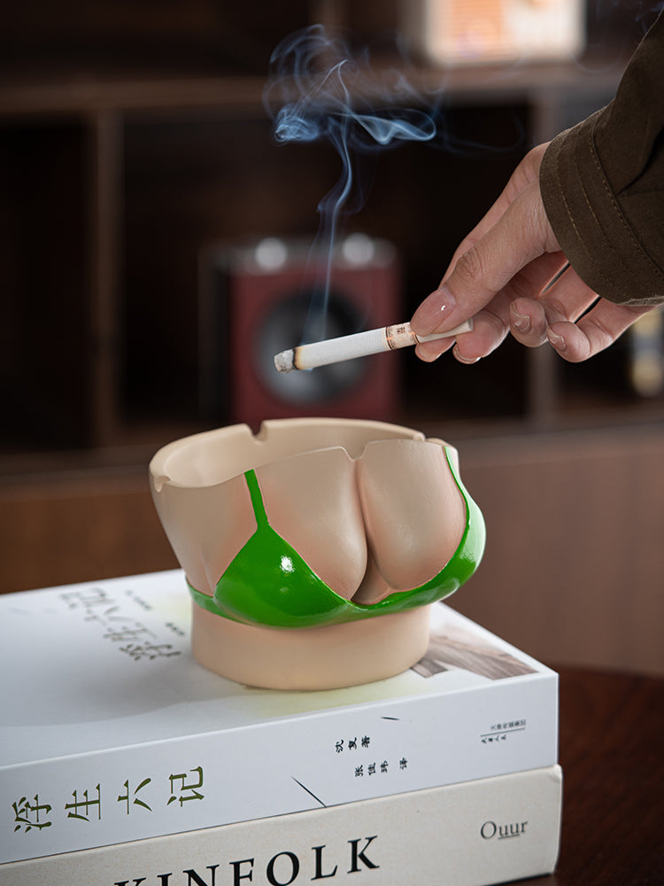 Creative Bikini - Shaped Resin Ashtray, Novelty Home Decor Cigarette Ashtray