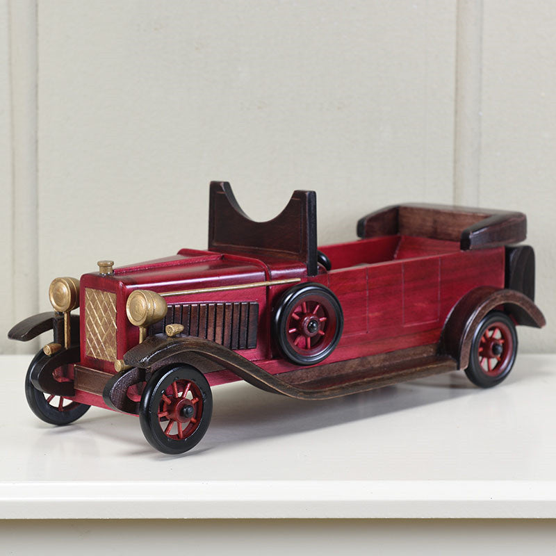 Vintage Car - Shaped Wine Bottle Holder, Decorative Wooden Wine Rack