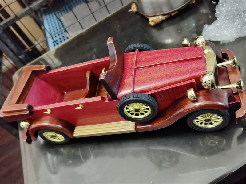 Vintage Car - Shaped Wine Bottle Holder, Decorative Wooden Wine Rack