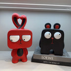 Whimsical Resin Animal Figurine Set - Modern Art Bear & Rabbit Desktop Decor