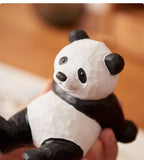 Handmade Wooden Panda Phone Stand, Cute Animal - Shaped Cell Phone Holder